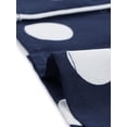 thumbnail image 5 of INSPIRE CHIC Pyjama pour Femmes à Manches Courtes, Col à Encoche, Passepoilé, Boutonné, à Pois, Ensemble de Pyjama, XX-Grand, Bleu Foncé, 5 of 5
