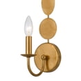 thumbnail image 3 of Crystorama Layla 1 Light Antique Gold Sconce - 4.25'' W x 15.5'' H x 6.25'' D, 3 of 7