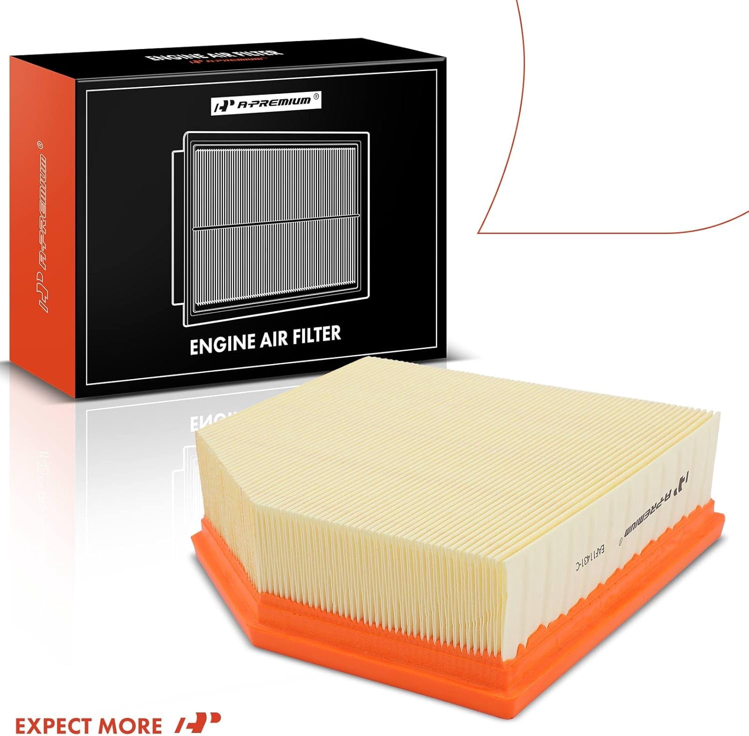 A-Premium 2-PC Engine Air Filter Compatible with Dodge Dart 2013 2014 2015 2016, 1.4L 2.0L 2.4L, Flexible Panel, Replace# 4627127AB