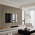 thumbnail image 4 of 2 Pcs Acoustic Wood Wall Veneer Slat Panels - 94.49” x 12.6” Each -Soundproof Paneling - Interior Sound Absorption Decor Wooden Panels for Great Noise Reduction - Luxury Real Wood- 0.78” Depth, 4 of 7