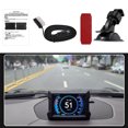 thumbnail image 2 of HUD inteligente para automóvil OBD2 Head-Up Display Pantalla de 4" Navegación GPS Lector de códigos de fallas Monitor de consumo de combustible Monitor de consumo de combustible Rastreador de datos, 2 of 7