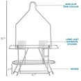 thumbnail image 2 of TreeLen Hanging Metal Shower Caddy over Shower Head, Rustproof Bathroom Organizer, 2 of 9