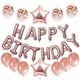 thumbnail image 1 of Juego de decoración de globos de feliz cumpleaños, globos con letras de aluminio, pancarta, globos de estrellas con lentejuelas para decoración de fiesta, 1 of 5