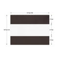 thumbnail image 2 of Covers & all Outdoor Clear Panel Curtain, 12 oz Vinyl Outdor Curtains for Patio, Waterproof & Weather Resistant Tarp with Brass Grommets for Pergola, Porch, Gazebos, Balcony (10’H x 13’W Feet, Coffee), 2 of 6