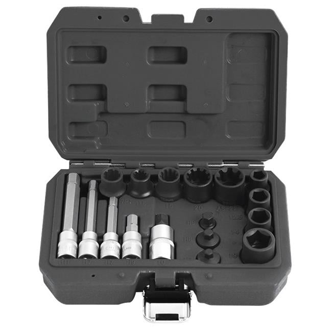 ATD Tools ATD5117 Brake Caliper Socket Set 17 Piece