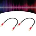 thumbnail image 3 of To  Sound Cable,  Cable Easy To Identify Male To Male Gold Plated Connector  For TV For  For Home Stereo Sound System 0./1.0ft Red, 3 of 8
