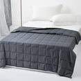 ZonLi Weighted Blanket 15 pounds (60''x80'', Queen Size Dark Grey