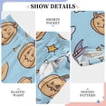 thumbnail image 6 of FORMRS Boys Pajama Pants with Pockets Size 6-8Y Kids Lounge Sleep Bottoms, Blue Halloween Ghosts, 6 of 8