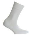 thumbnail image 2 of Hudson 1 par de calcetines de mujer, medias de algodón Relax, cinturilla Comfort, Unicolor Blanco 39-42, 2 of 3