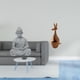 thumbnail image 2 of Estatua De Buda Mono, Estatuilla De Sun Wukong, Escultura De Animal Coleccionable En Miniatura, Decoración De Madera Para Hotel, Patio, Dormitorio, Estantería, 2 of 8