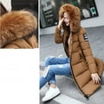 thumbnail image 4 of LEEYNEER Women‘s Winter Thicken Puffer Coat Warm Fleece Line Long Hooded Jacket Zip Quilted Parka Coats With Pockets, 4 of 7