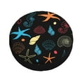 thumbnail image 3 of 16'' Hand-Drawn Marine Life Graffiti Tire Cover, Universal Spare Wheel Covers, Dust-Proof, Water-Proof, Sun-Proof and Corrosion-Proof, 3 of 9