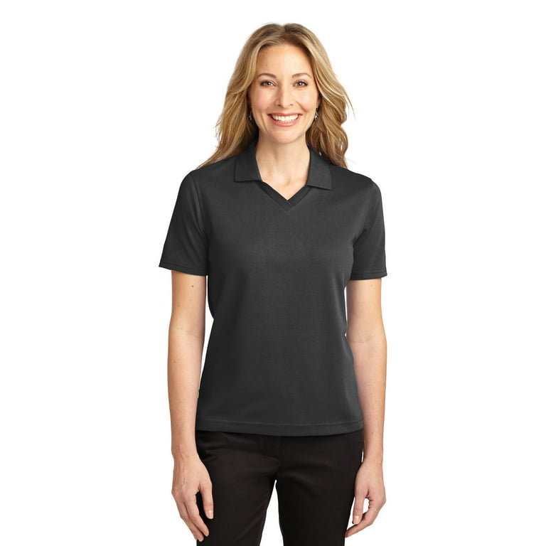 Port Authority Women's Rapid Dry V-Neck Collar Polo Shirt - L455