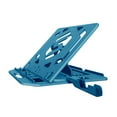 thumbnail image 1 of ziyahi Support Réglable pour Ordinateur Portable, Support Portable en Plastique Antidérapant pour Ordinateur Portable, Support de Refroidissement avec Support pour Téléphone, Rouge Bleu, 1 of 6