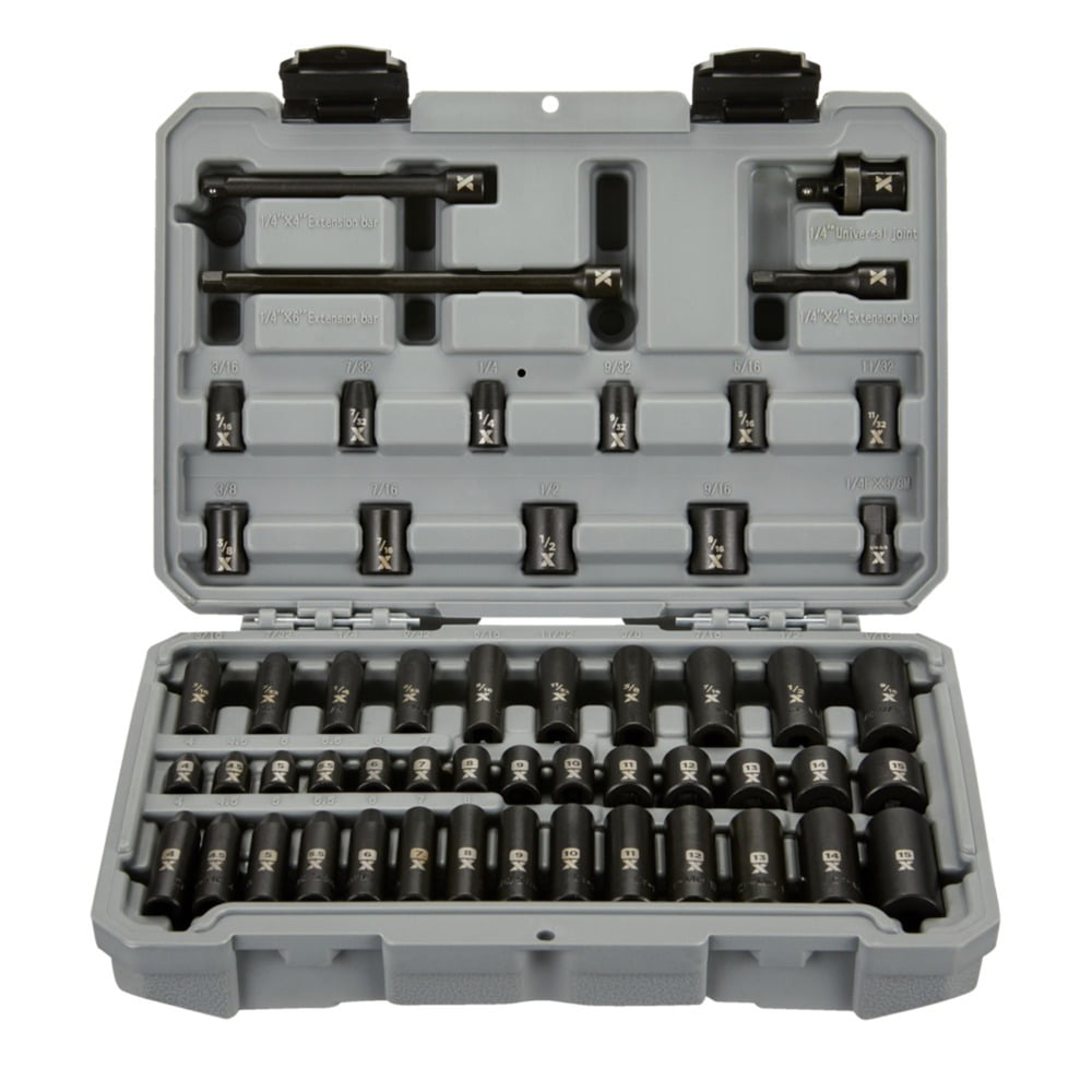 53-Piece 1/4 in. Drive Impact Socket Set