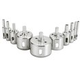 ITSELFER 10 Pcs Diamond Drill Bit Set Hole Saws for Porcelain Tiles
