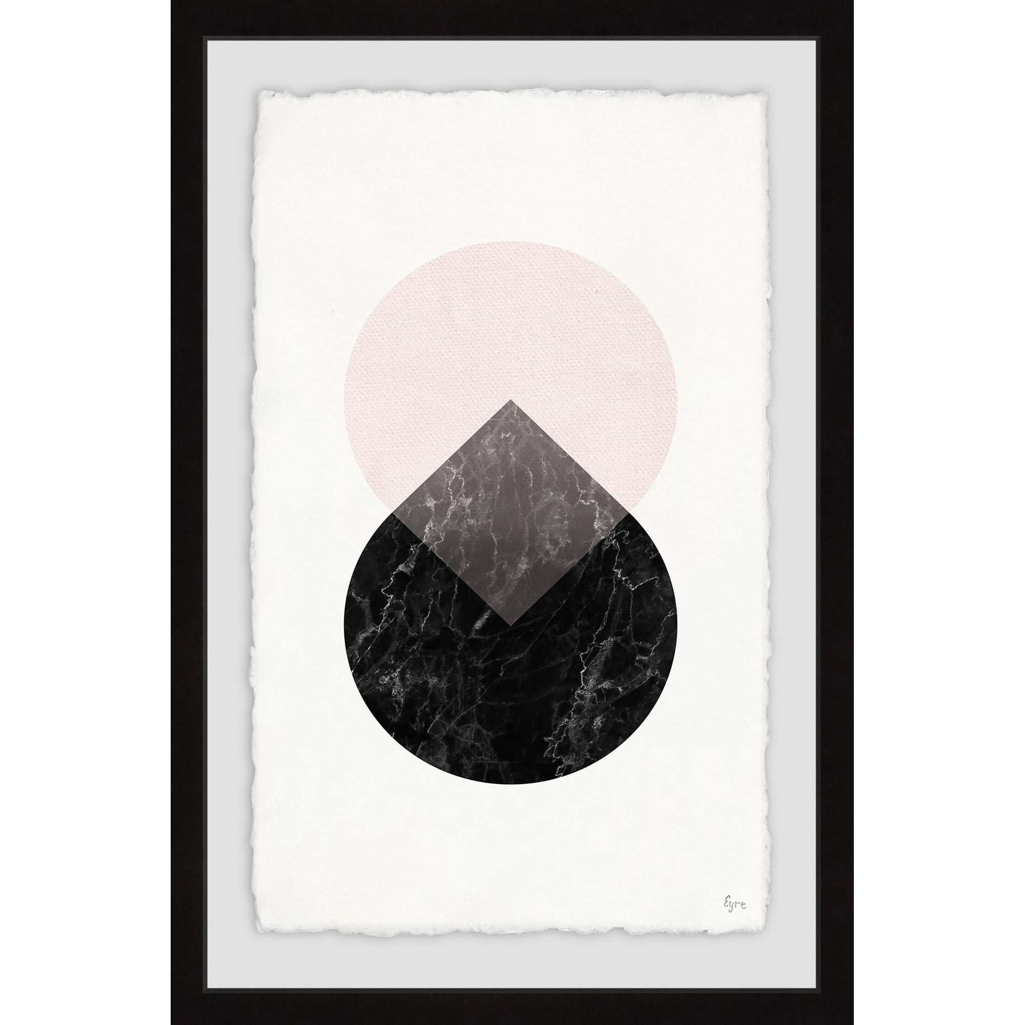 Pink Tears Framed Painting Print
