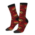 thumbnail image 1 of Balery Hot Chili Calcetas Largas con Estampado para Hombre y Mujer – Suaves y Transpirables, Talla Única (US 5-11), 1 of 6