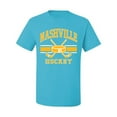 thumbnail image 2 of Wild Bobby City of Nashville Hockey Fantasy Fan Sports Men's T-Shirt, Light Turquoise, Small, 2 of 5