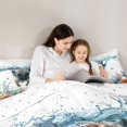 thumbnail image 4 of Homewish Cute French Bulldog Full Size Comforter Sets,Seaweed Seashell Bedding Comforter Set,Reversible,3 Pieces,1 Comforter and 2 Pillowcases, 4 of 7