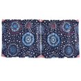 thumbnail image 7 of Yayeee Kitchen Curtains Tier Set of 2 Light Filtering 57"x36" Over Sink Window Panels, Blue Fireworks Pattern, 7 of 7