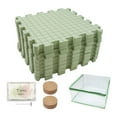 thumbnail image 1 of segolike 9 Pieces Blocking Mats for Knitting DIY Double Sided Printing for Needlework green, 1 of 9