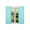 thumbnail image 2 of MKHERT Turquoise Window Curtains Kitchen Curtain Room Bedroom Drapes Curtains 26x39 inch, 2 Piece, 2 of 3