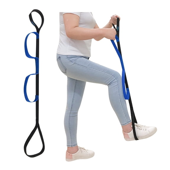 Leg Lifter Strap - Medical Foot Lift Aid for Knee and Hip Surgery Recovery, Mobility Assistance, Physical Therapy Leg Pull Strap, Portable 37" Leg Lifting Aid