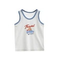 thumbnail image 2 of Spazoro Little and Big Girls Tank Tops Undershirts, Cute Print Summer Breathable 100%Cotton Sleeveless Camisole for Kids Girls Boys White Size 7 T, 2 of 3