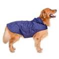 thumbnail image 1 of Chubasquero impermeable para perros, chaqueta con capucha, Poncho de lluvia para mascotas, ropa con rayas reflectantes, accesorios para exteriores, 1 of 4