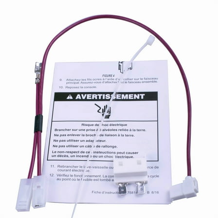 675813 Dishwasher Thermal Fuse Replacement Compatible with Whirlpool Kenmore Dishwasher Door Switch - Replace PS382828 AP3115186 3375557 3376359