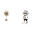 thumbnail image 1 of Escultura de hoja, estatua de metal, figura de resina, base de hierro, decoración artística, adorno de moderno, diseño portátil, adecuado p, 1 of 8