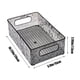 thumbnail image 3 of Cajas de Almacenamiento con Tapa, Caja de Almacenamiento para Baño, Organizador de Cosméticos con Asa y Diseño de Glaciar, Cesta de Plástico para Escritorio, Base Antideslizante, Organizador Multiuso, 3 of 6