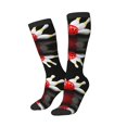 thumbnail image 2 of Women's Knee High Socks Bowling Bottle Print Thermal Soft Knee Long Socks, 2 of 7