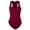 BURGUNDY, variant on Women Sexy Casual Ultra Comfort Sleeveless Basic Scoop Neck Racerback Bodysuit Tank Top