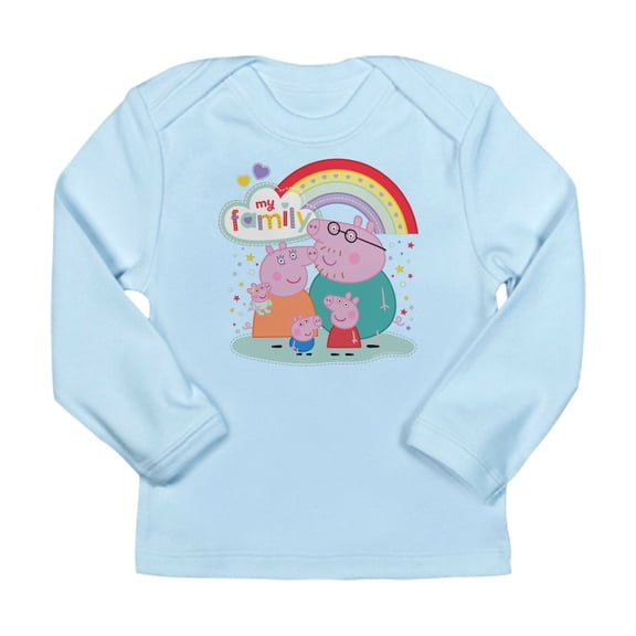 CafePress - Peppa Pig: My Family Long Sleeve Infant T Shirt - Long Sleeve Infant T-Shirt
