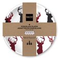 thumbnail image 2 of Safdie & Co. Luxury Premium Porcelain Tableware Dishware Side Plates 4 Piece Set Plaid Deer Shield, 2 of 3