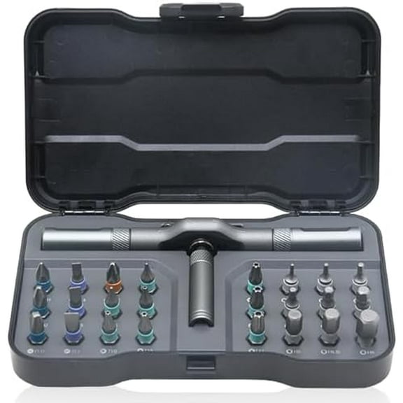 Hardpointing 24 in 1 DlY Screwdriver Set Magnetic Compact and Portable Ratchet Screwdriver, 24 In 1 Magnetic Ratchet Screwdrivers Set, Ratchets Allen Wrench Sets