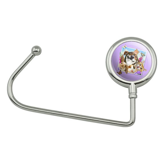 Pets Selfie Picture Dog Cat Guinea Pig Rabbit Purse Bag Hanger Holder Hook