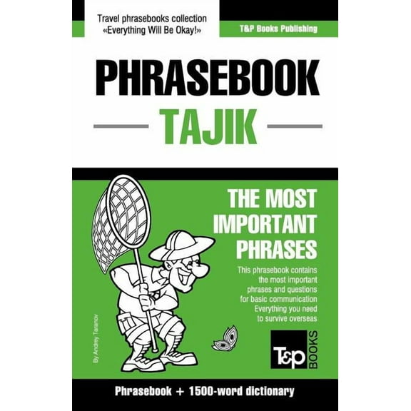American English Collection English-Tajik phrasebook and 1500-word dictionary, Book 283, (Paperback)