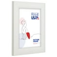 thumbnail image 2 of 8x9 Picture Frame, White Corporate Rounded Style 58074, 1.5 Inch MDF with Glass, Wall Display, 2 of 4