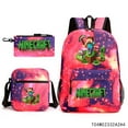 thumbnail image 2 of Minecraft Backpack Lunch Bag Pen Case Large Capacity Cartoon Lightweight Backpack, 2 of 8