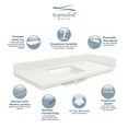 thumbnail image 3 of Transolid VT27.75x22-1KU-4T-A-W-8 27.75 in. D Quartz Vanity Top with 8 in. Widespread and Rectangular Undermount Sink, Greystone, 3 of 6