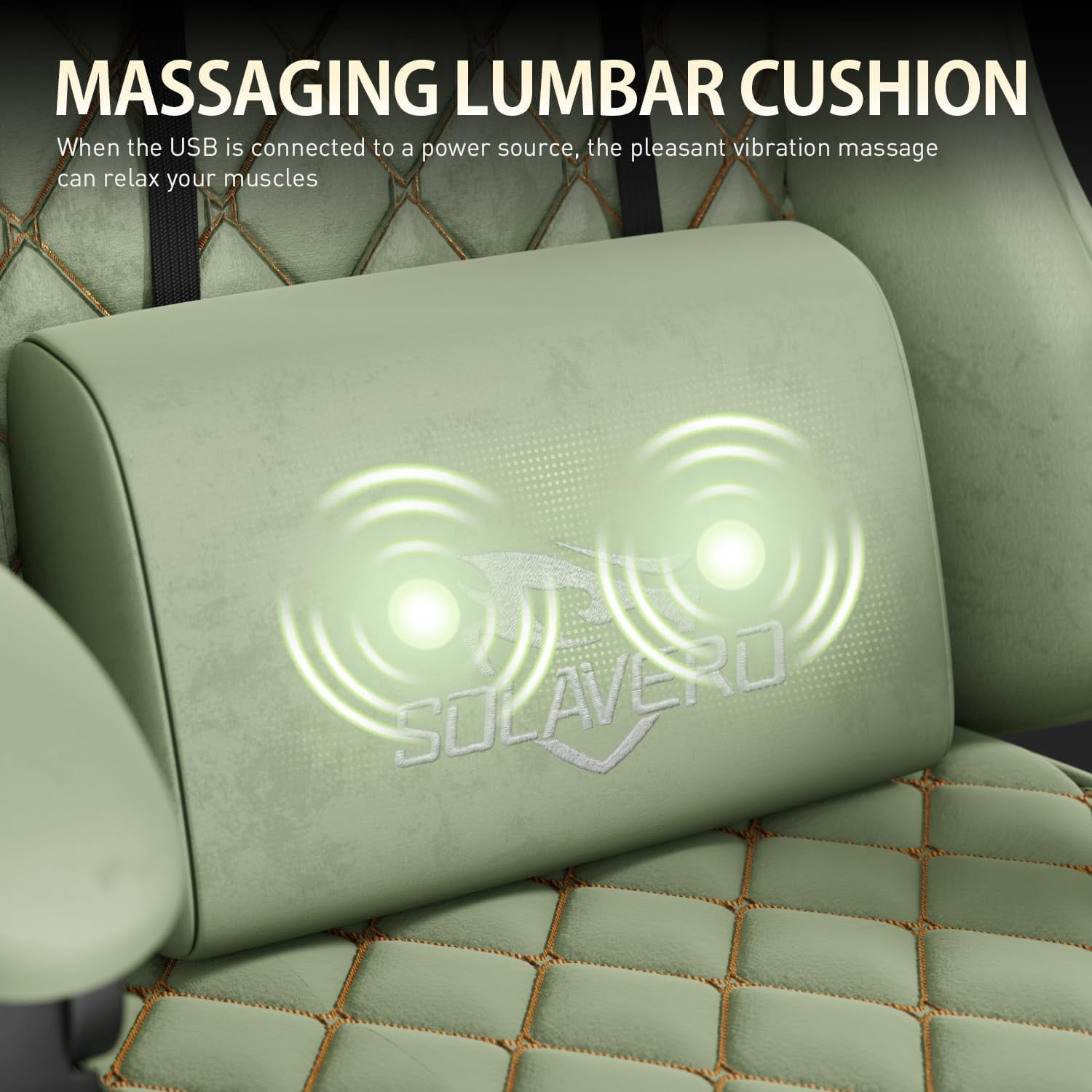 HLDIRECT Gaming Chair, Ergonomic Fabric Gamer Chair, Video Game Chair with Footrest and Massage Lumbar Cushion, Computer Office Chair