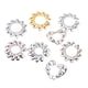 thumbnail image 5 of 8 Piezas de material acero Inoxidable, Rojo Y Azul, Cristal Floral Tribal Con Clip De Pezones Sin Perforaciones, 5 of 8