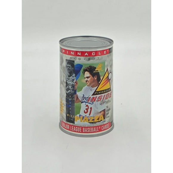 1997 Pinnacle Inside MLB Baseball Card Collectible Can (10 Cards) Mike Piazza
