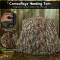 thumbnail image 2 of Spaco 360° One Way See Through Ground Hunting Blind for Deer and Turkey Hunting, Hunting Tent for Outdoor as Garden, Patio, Yard, Brown, 2 of 9
