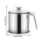 thumbnail image 2 of Grease Container With Strainer, 3l Stainless Steel Cooking Oil Keeper With Lid And Base For Cooking, 2 of 4