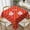 Hot Pink and Orange, variant on Square Table Cloth, Red and Orange Checkered Tablecloths Washable Table Cover for Kitchen Dinning Party Tabletop Modern Decoration,52inch