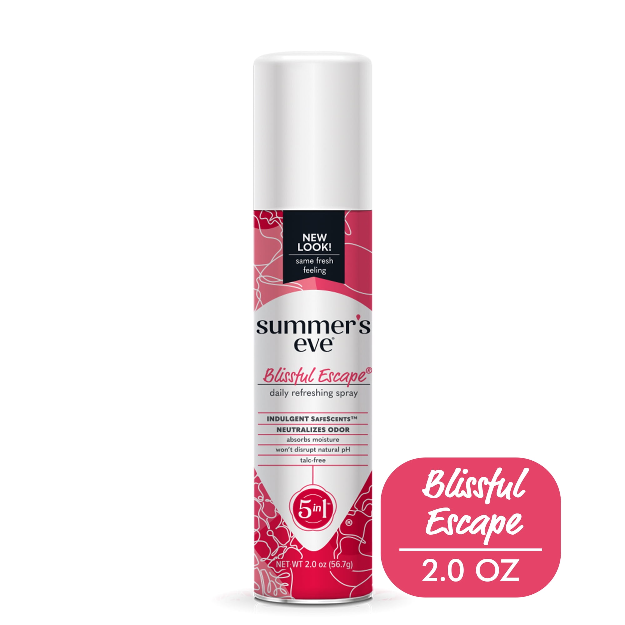 Summer's Eve Blissful Escape Daily  Refreshing Feminine Spray, pH balanced, 2 oz